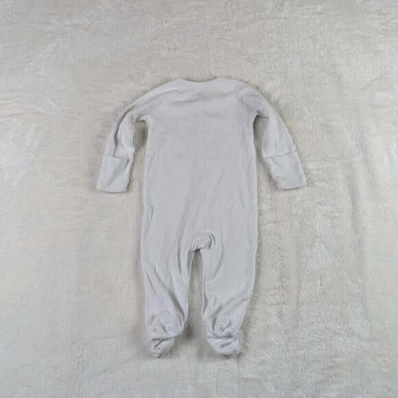 Ralph Lauren Baby One Piece Romper Size 9M White Button Body Suit - Picture 6 of 10